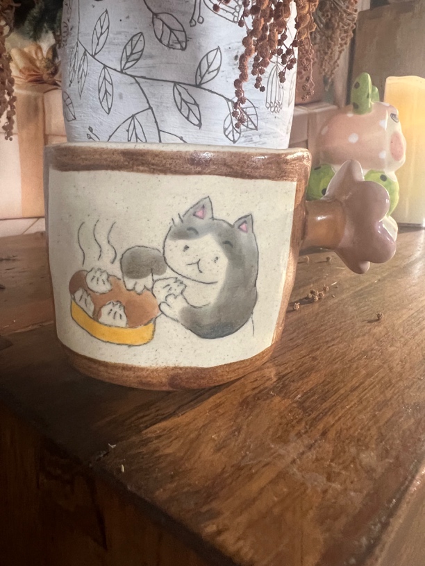 原来是泥手工创意杯直播间花朵早餐杯