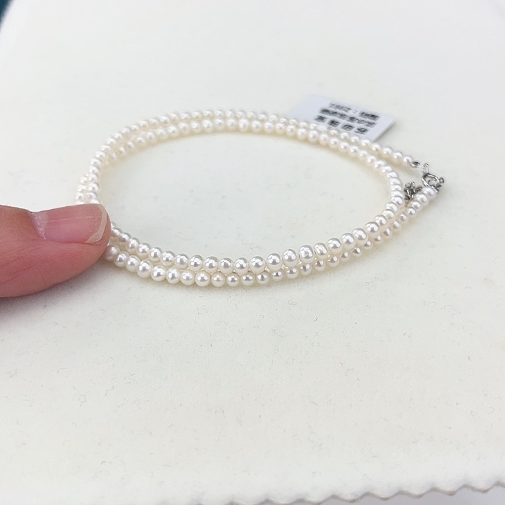 淡水珍珠颈饰未镶嵌卡3-4炫彩