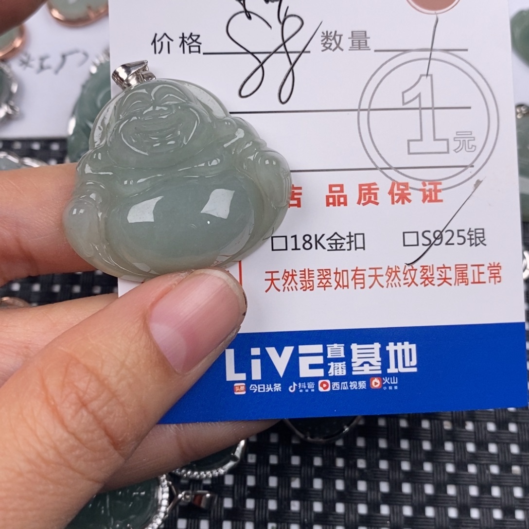 柚****翡翠银S925镶嵌颈饰