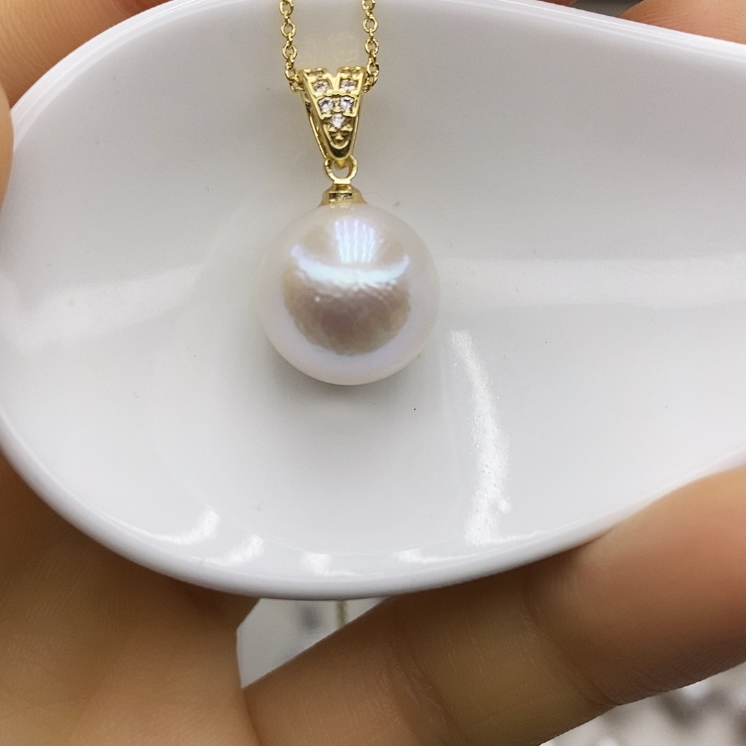 淡水珍珠颈饰合金