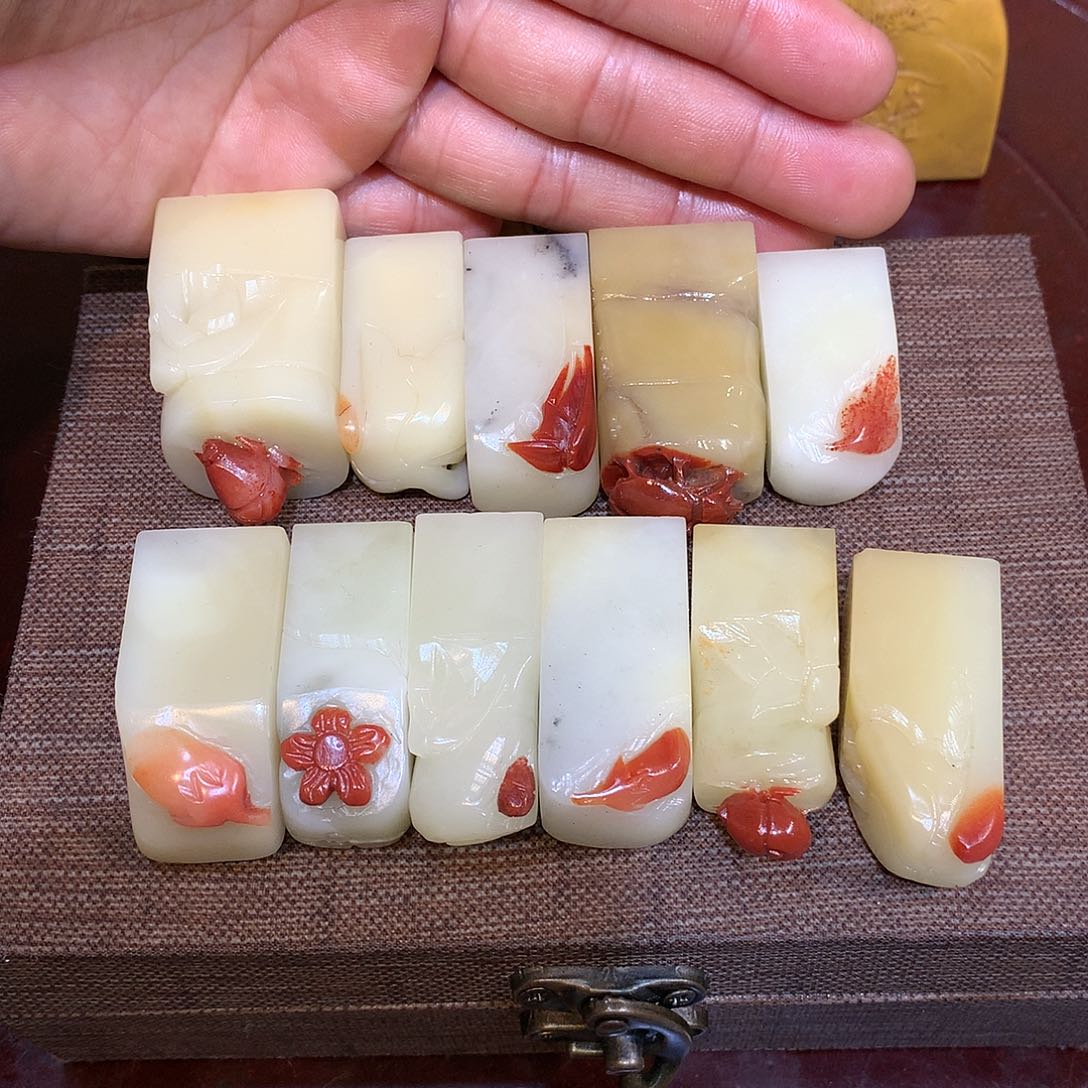 三*天寿山石 寿山石 寿山石