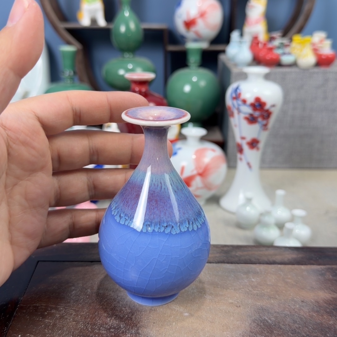 陶瓷手工小花器摆件