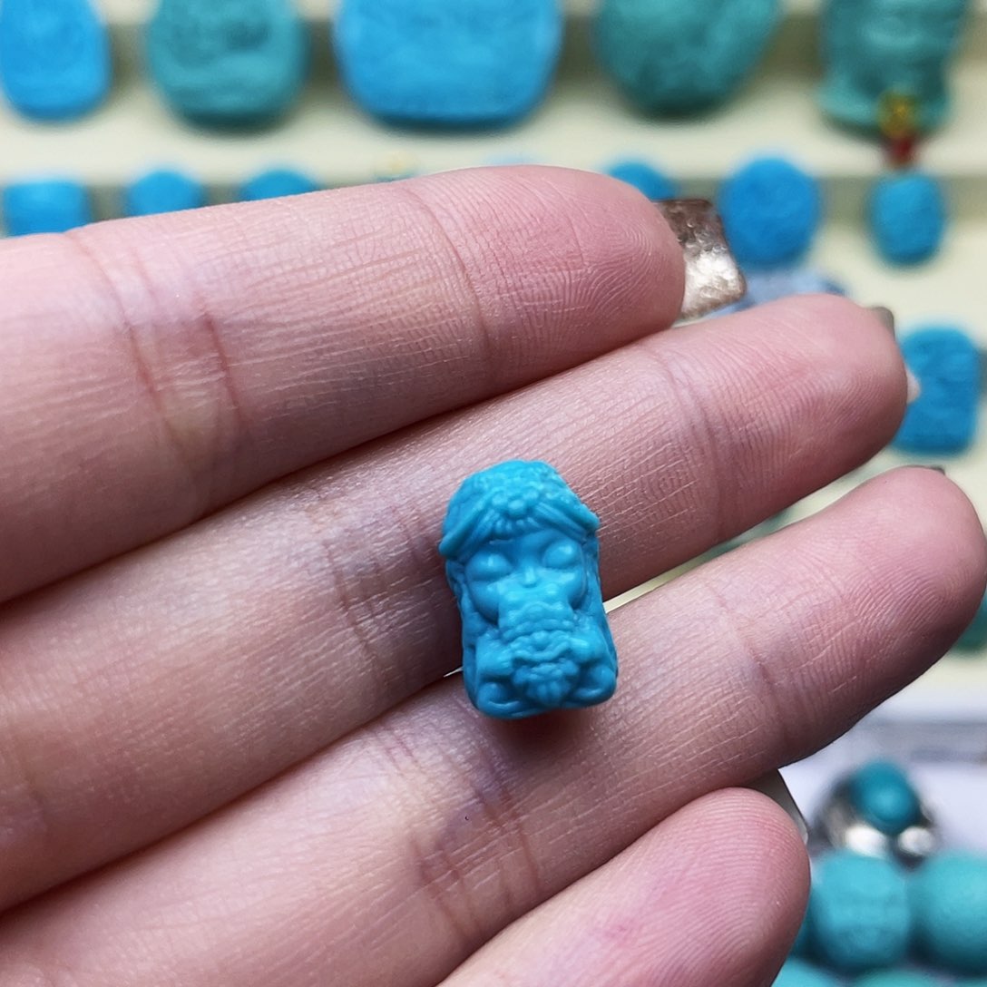 未镶嵌绿松石珠宝奇石