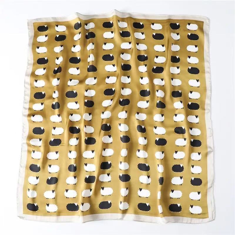 【金色小羊】 2025新款春季新款多功能丝巾时尚百搭丝巾