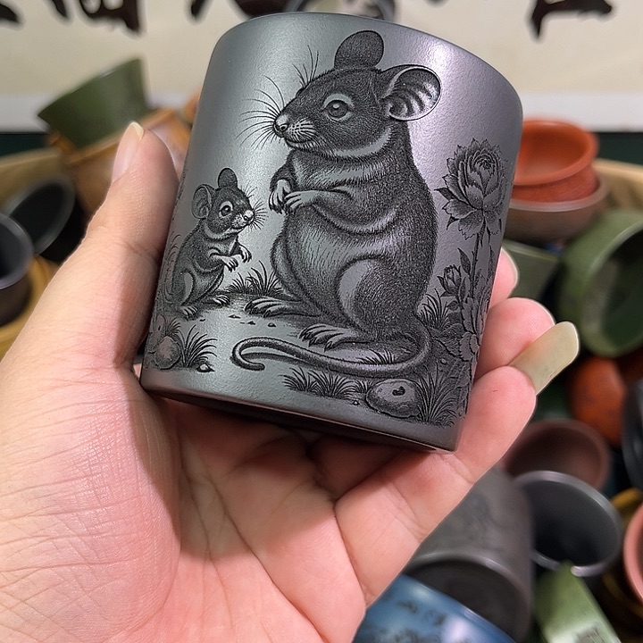 茶杯紫砂全手工紫砂主人杯