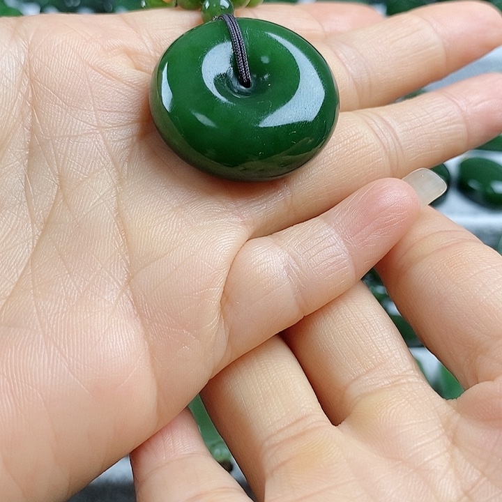 和田玉（碧玉）未镶嵌吊坠(不含链)