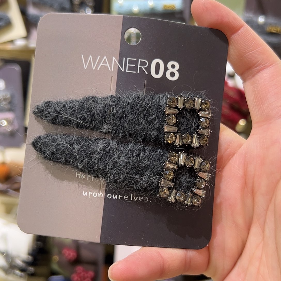 布艺非金属方钻拜拜夹