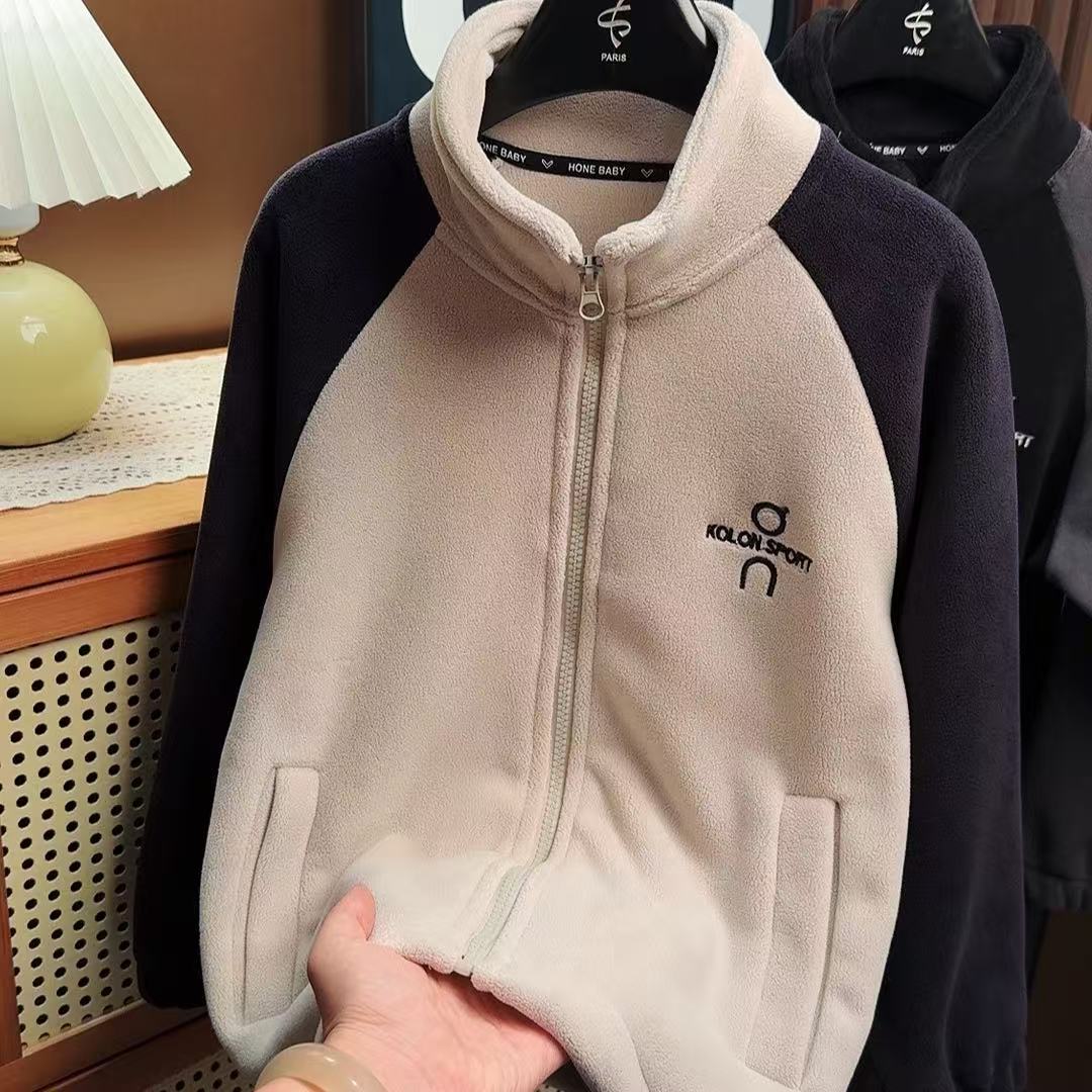 校服搭子~超级舒服！好穿！男童女童双面奥粒绒立领外套00356