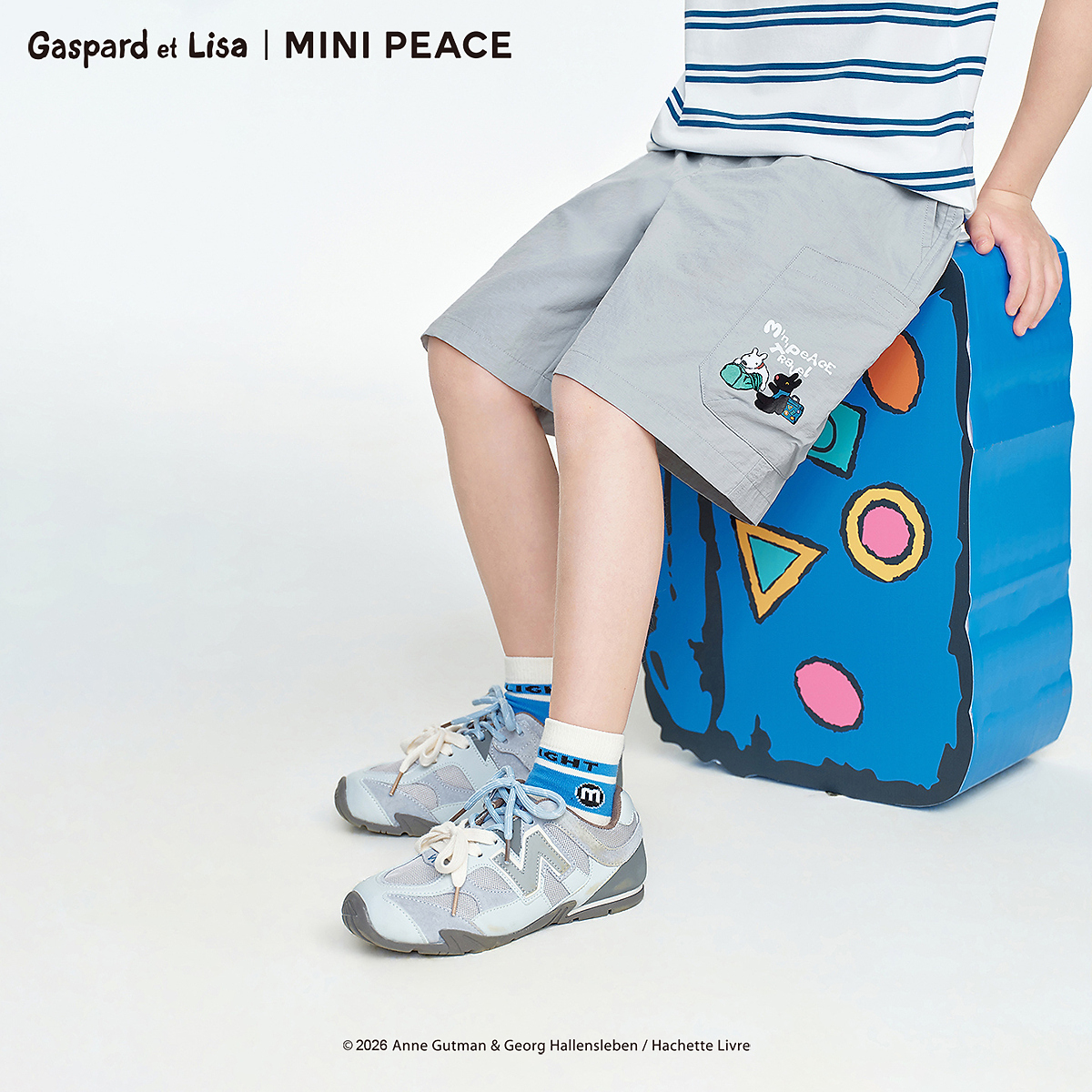 MINIPEACE×卡斯波和丽莎联名工装五分裤1076