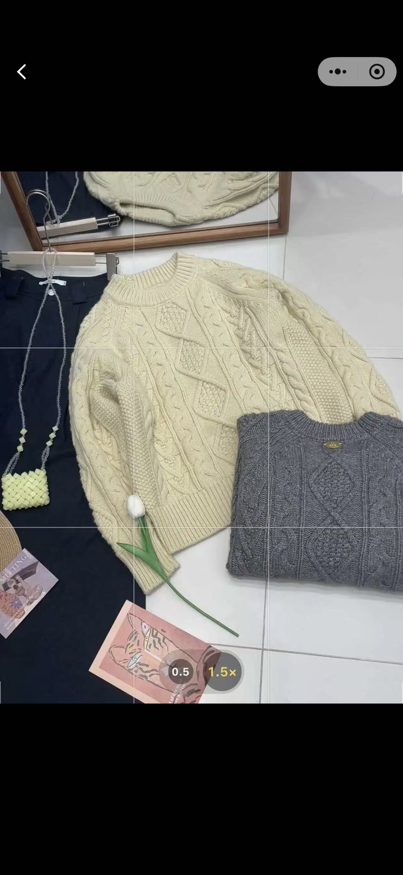 ’‘【JIN余】’‘圆领保暖针织常规袖冬季毛针织衫加厚休闲简约