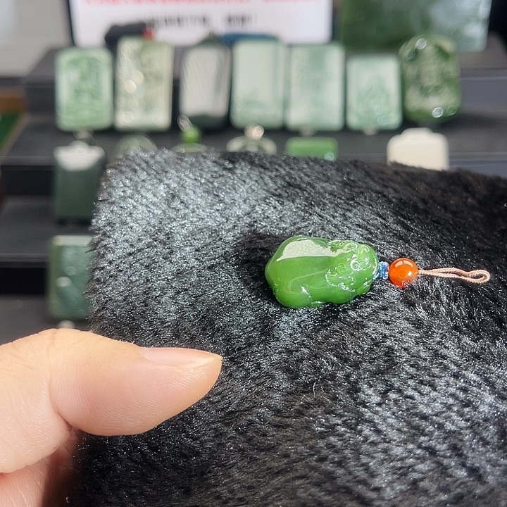 和田玉（碧玉）未镶嵌吊坠(不含链)