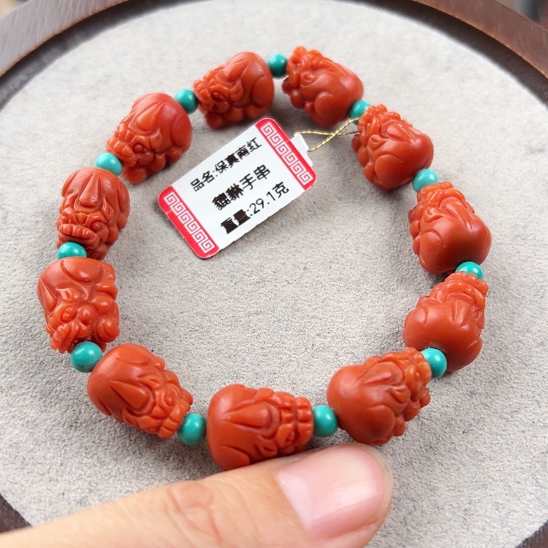 南红玛瑙手串未镶嵌