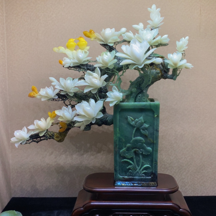 【闪购商品】未镶嵌蛇纹石玉摆件覆膜