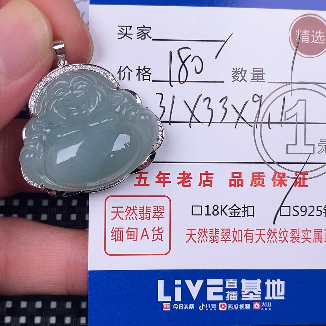 翡翠银S925镶嵌颈饰