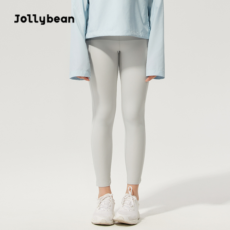 Jollybean儿童冰肤透气莱卡打底裤25春季新款女童瑜伽弹力长裤