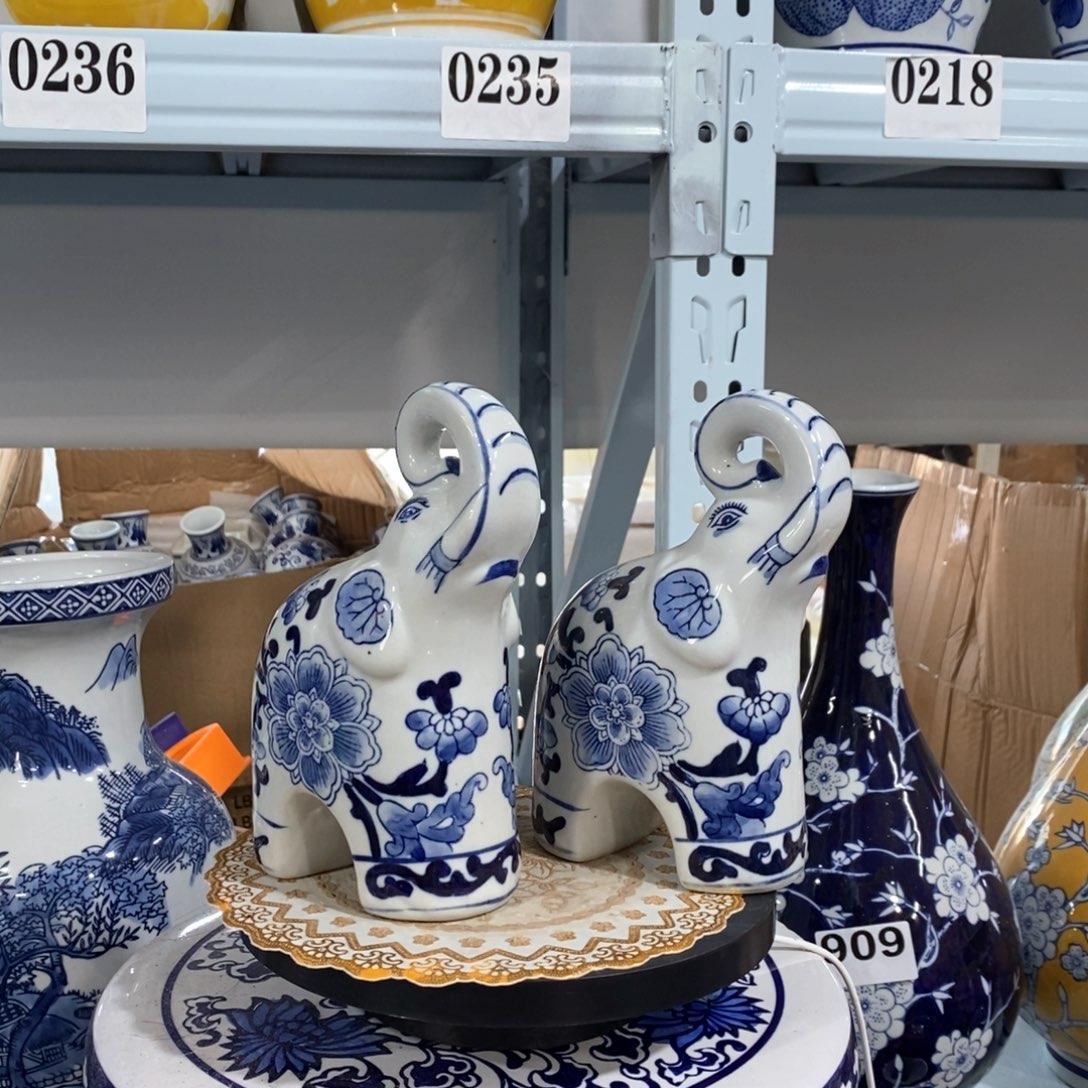 【闪购商品】摆件一对大象摆件