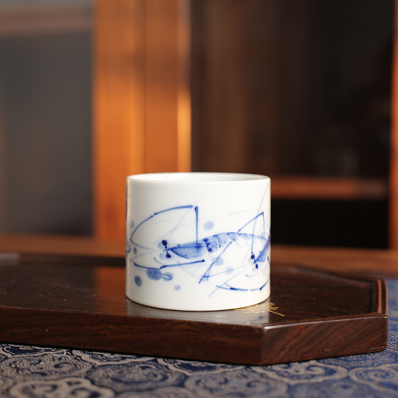 【栗子严选】双鱼虾趣直口杯（zjf237）