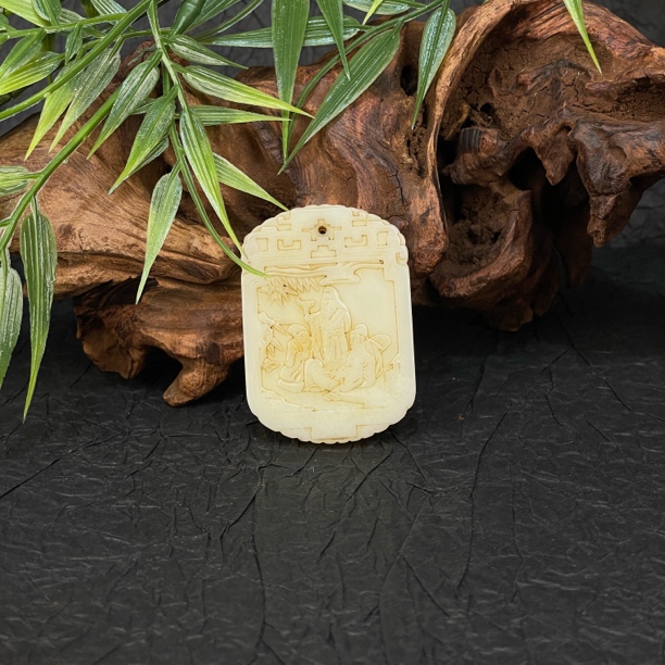 福利品/G123109/民国人物玉佩