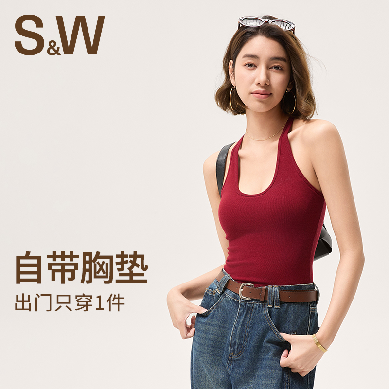 SW速惟瑜伽背心女士春夏百搭打底内搭修身外穿运动美背8359 z2