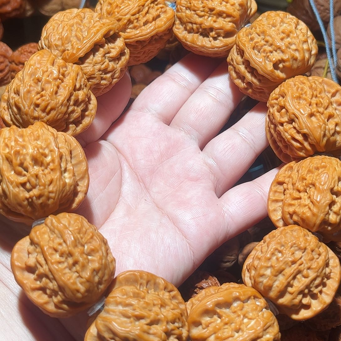 手串文玩核桃白狮子38