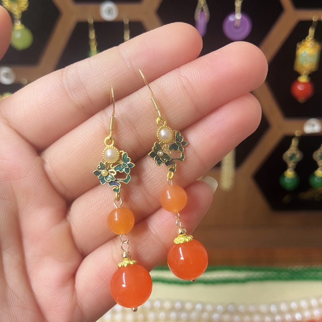 锆石合金925银耳饰