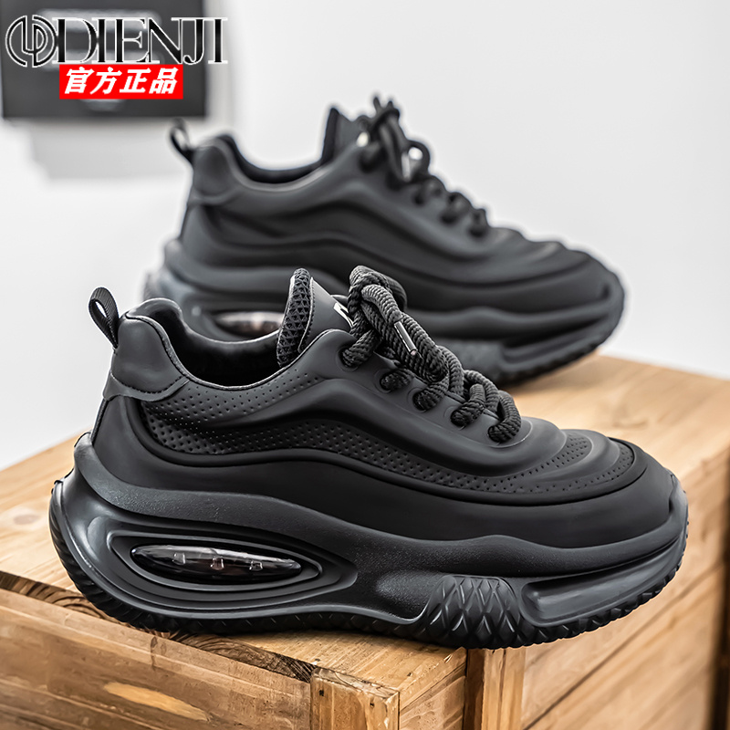 男士休闲运动鞋春季新款时尚百搭透气舒适低帮厚底潮鞋老爹鞋男