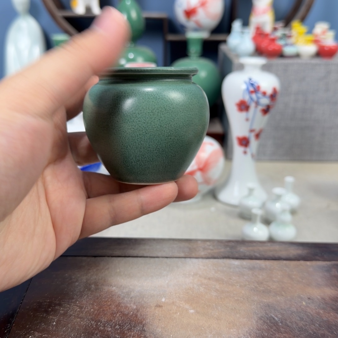 陶瓷手工小花器摆件