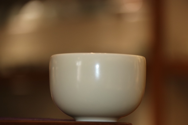 台湾茶器 晓芳窑 单色釉 定白大圆融杯 茶杯 主人杯 陶瓷杯 茶杯