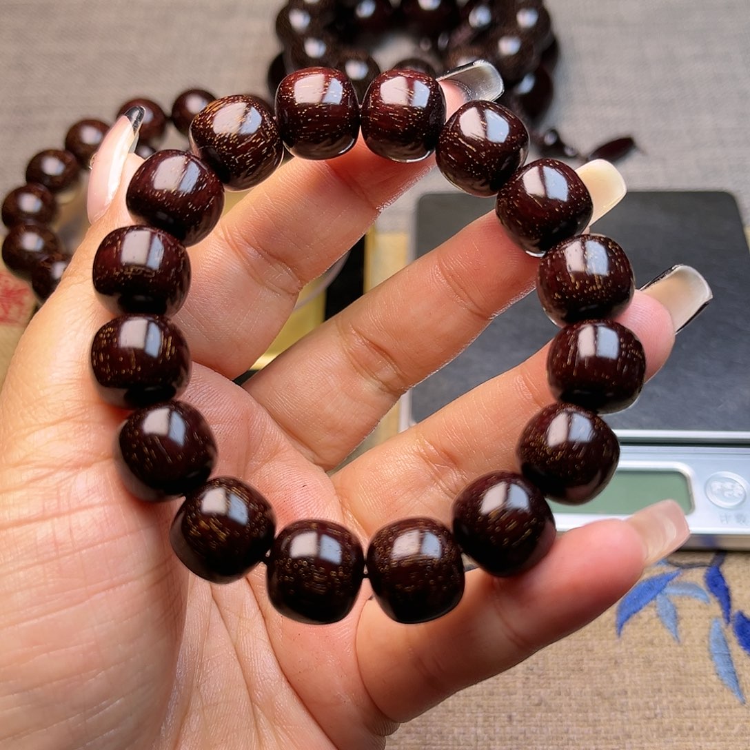 檀香紫檀（小叶紫檀）1.3 1.4老型珠满星