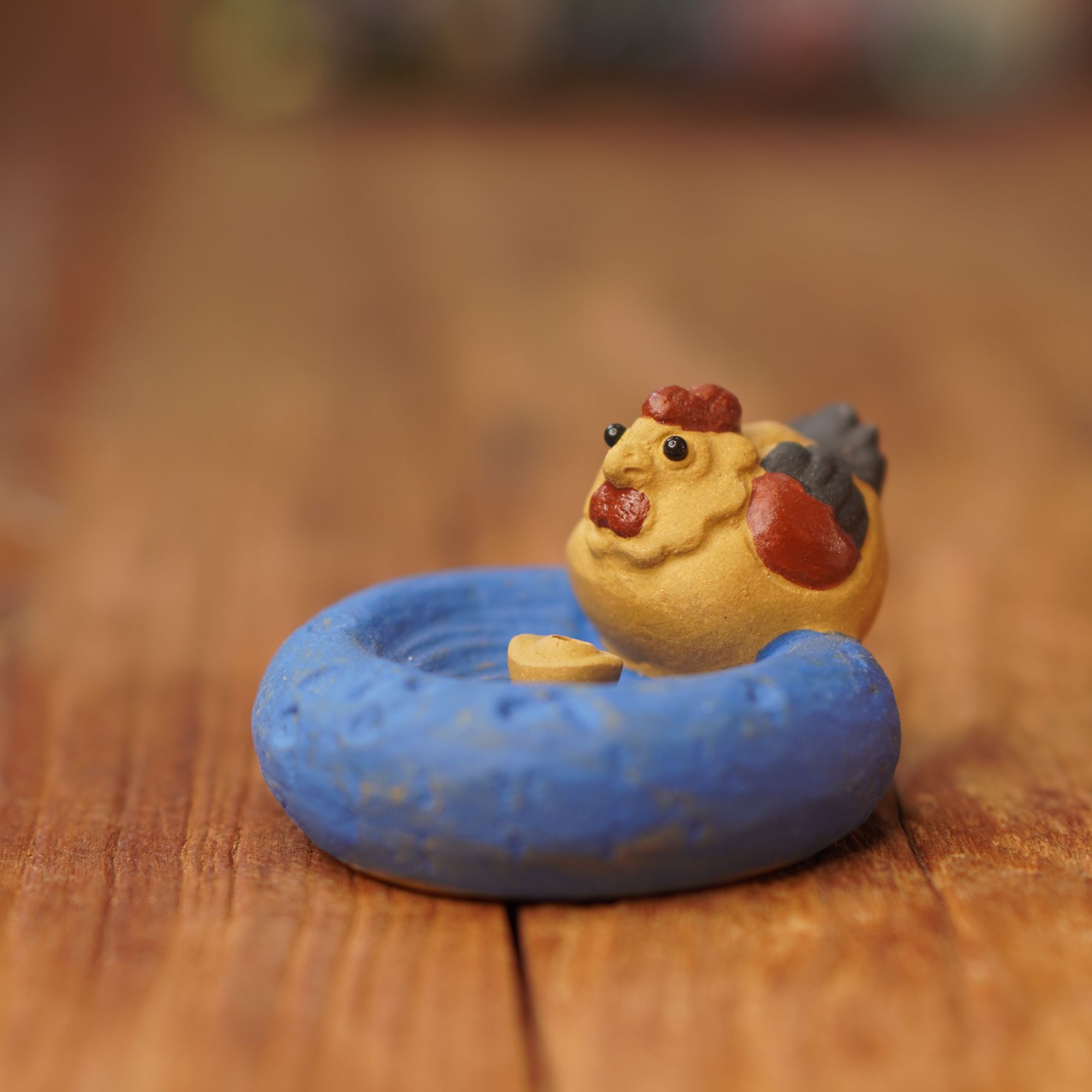 （豆包福利）宜兴紫砂诸事顺利小香猪茶宠小香插桌面茶桌摆件