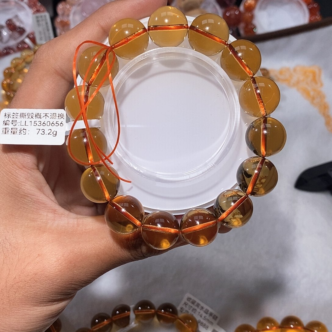 手链未镶嵌水晶黄水晶z