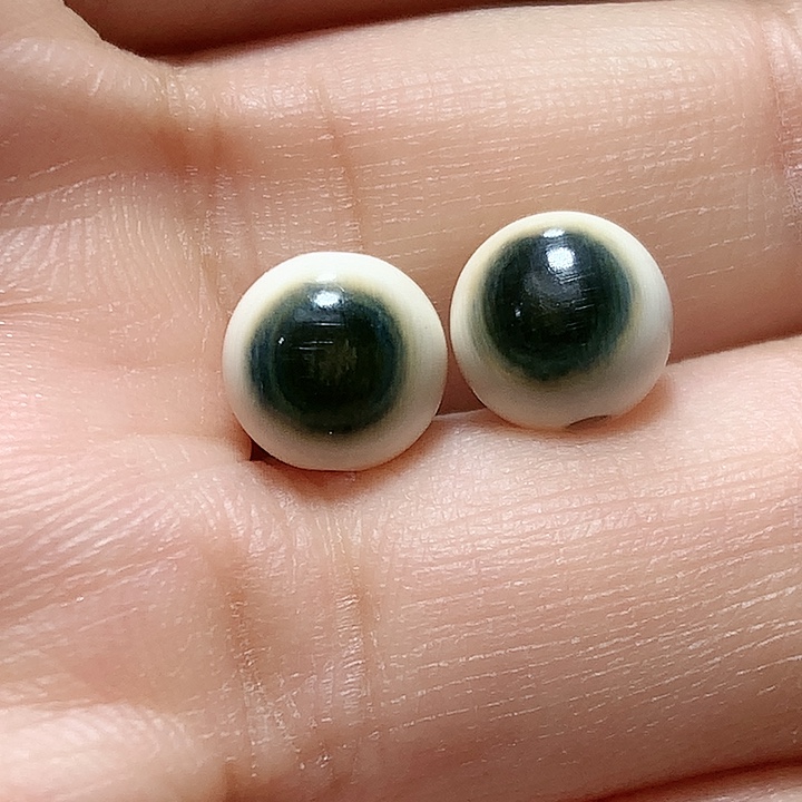 游***下猛犸象牙其他猛犸牙蓝皮珠子