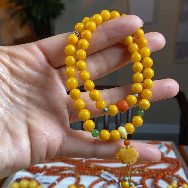 琥珀手链未镶嵌蜜蜡手串7