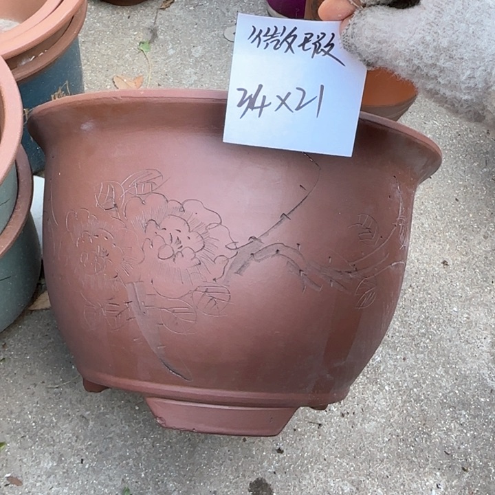 紫砂花盆特价清仓