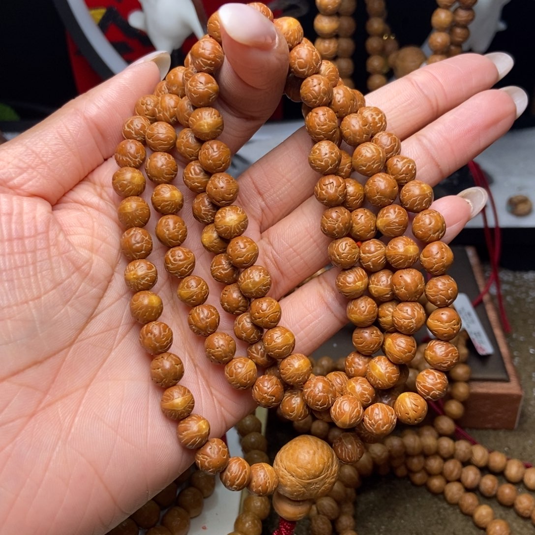 E***a凤眼菩提吊坠原皮大眼萌8+108