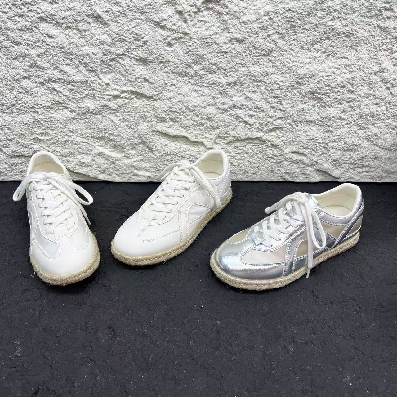 夏季新款冷粘工艺女士潮流百搭休闲鞋低帮德训鞋X检 588-61