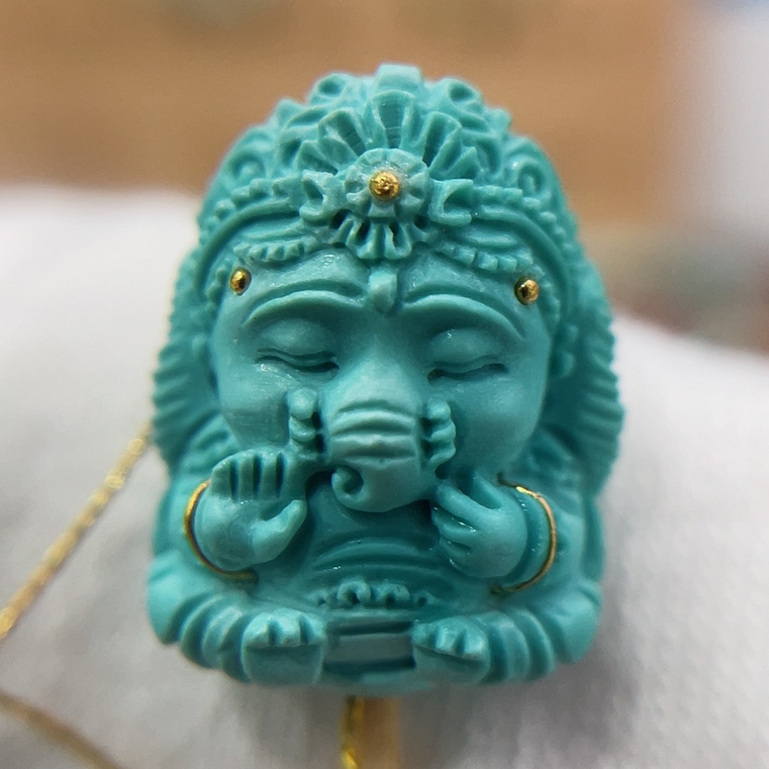 未镶嵌绿松石珠宝奇石