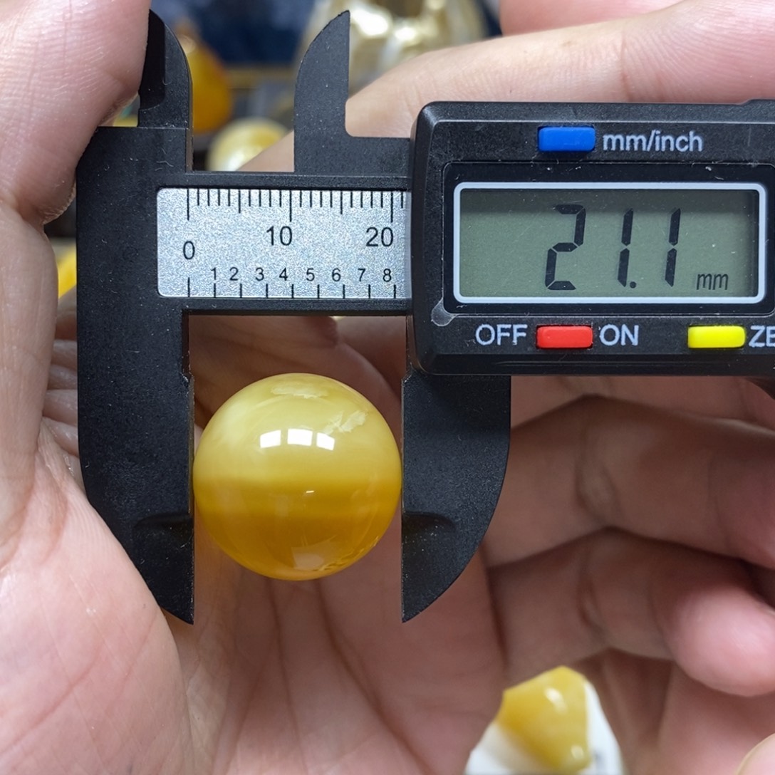 【闪购商品】琥珀手链未镶嵌21圆珠 聚宝盆