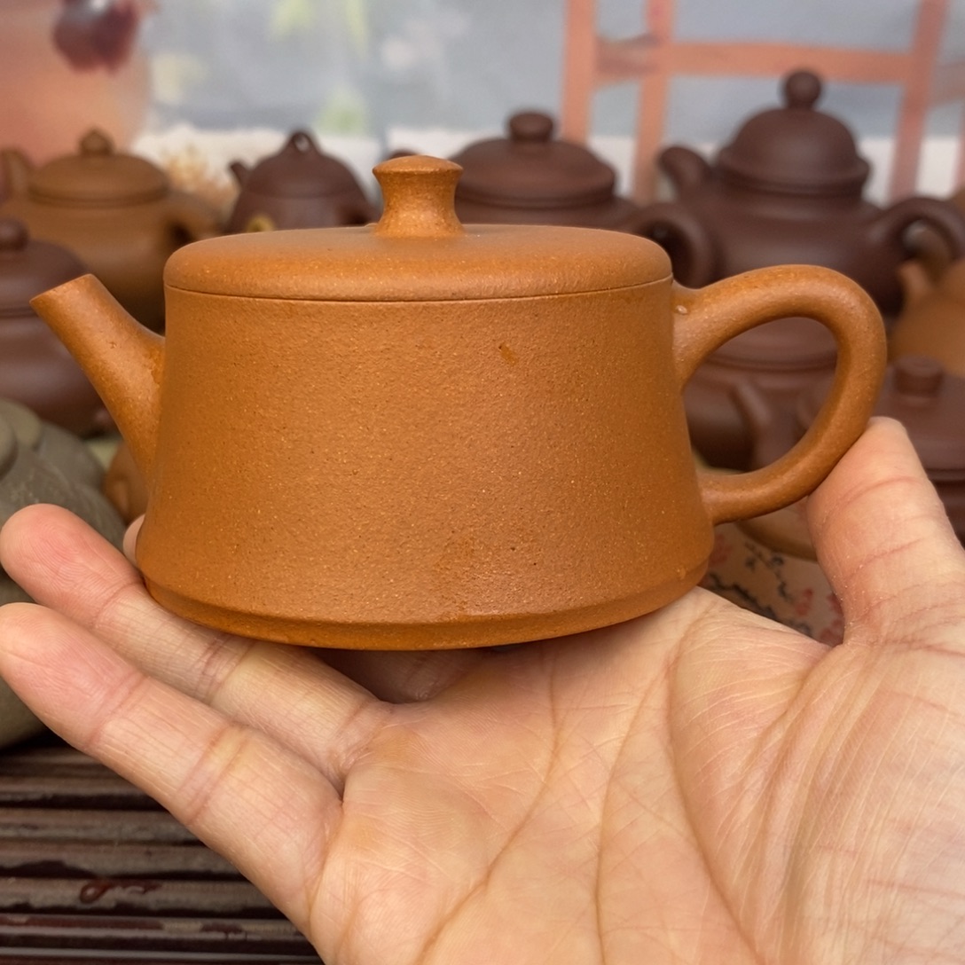 紫砂茶壶150ccccc黄降坡云柱