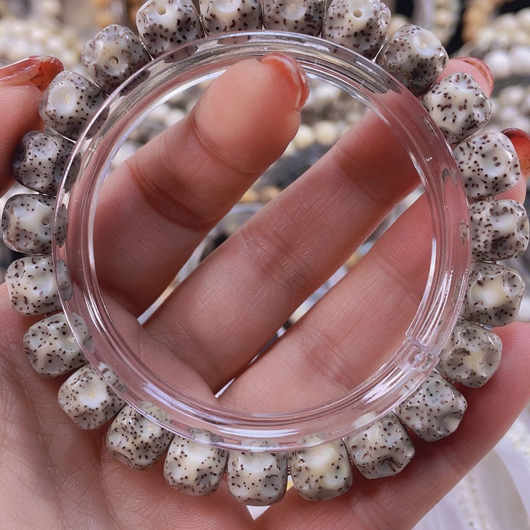 星月菩提手串石玉料无相手串10/9一物一图