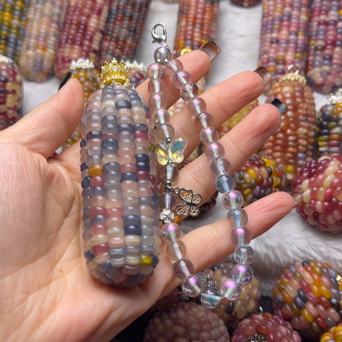 ?*文玩玉米 手把件