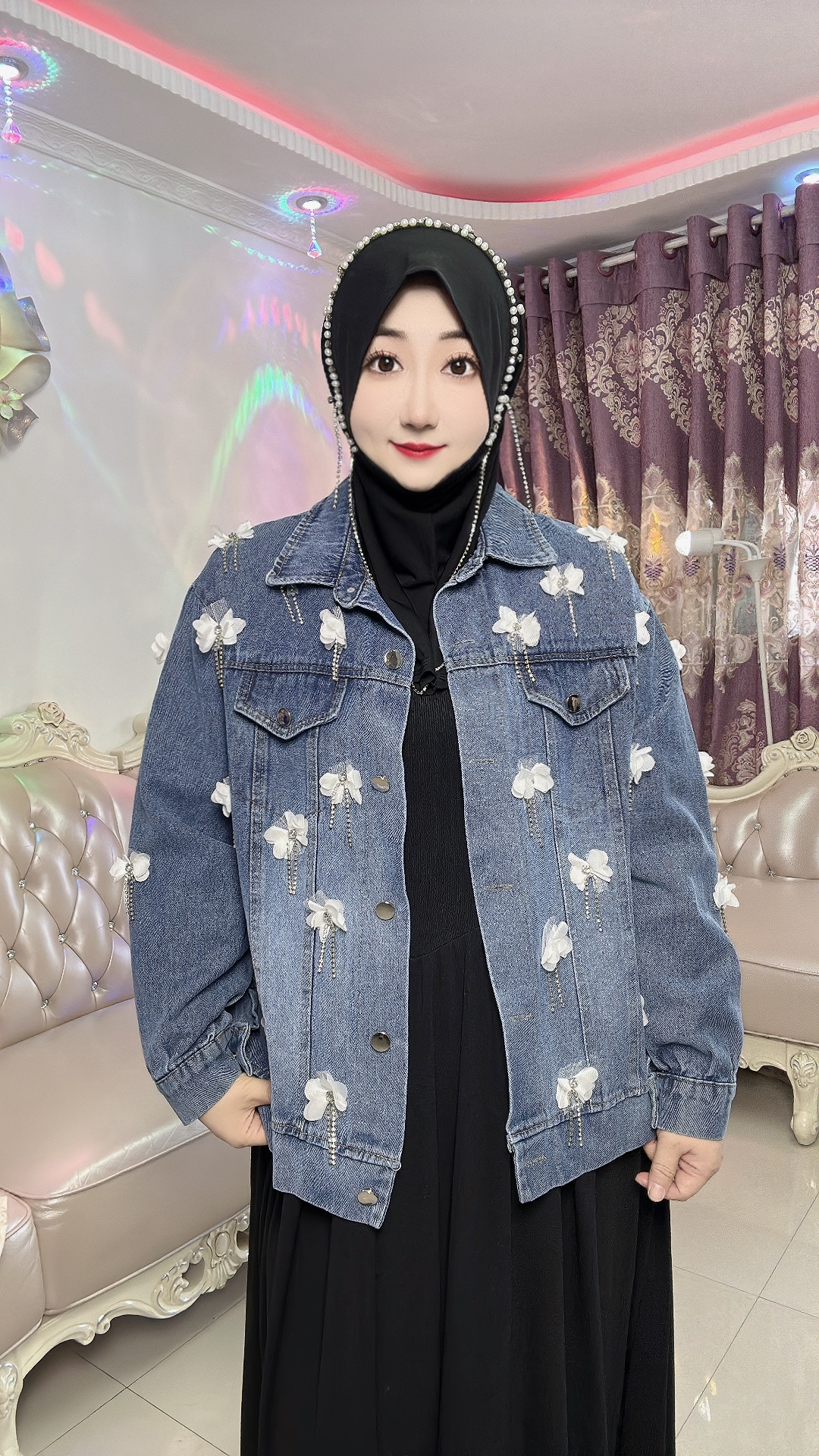 重工气质牛仔外套