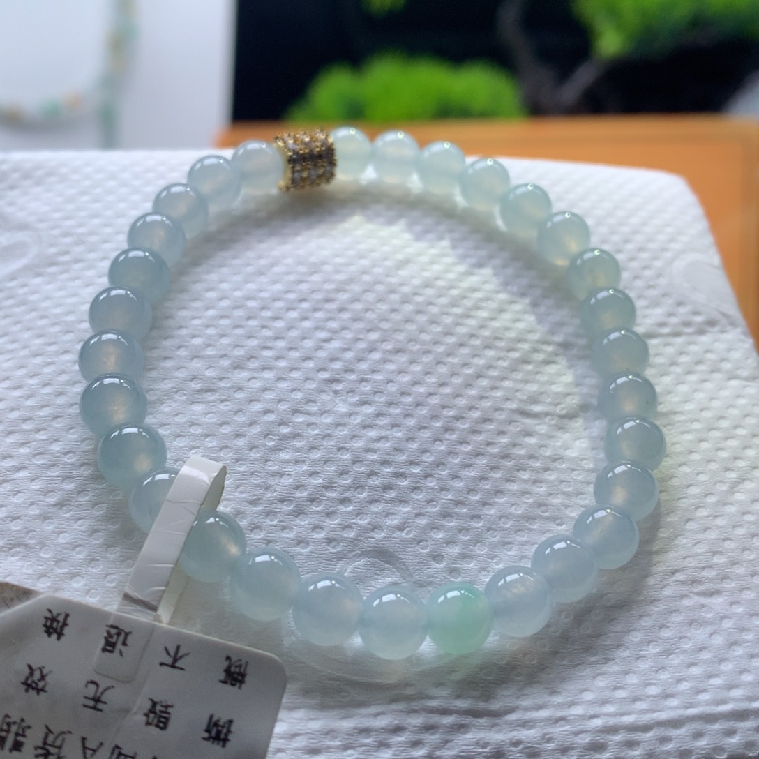 翡翠未镶嵌手链卡6