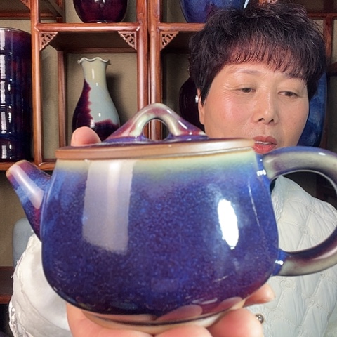 瓷片李*謙钧瓷手工艺品杯子