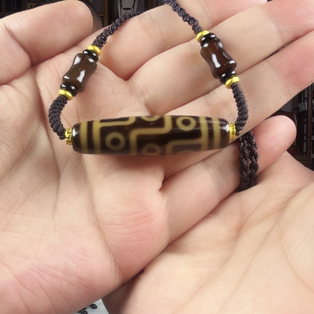 n***p玛瑙/玉髓合金颈饰黑金