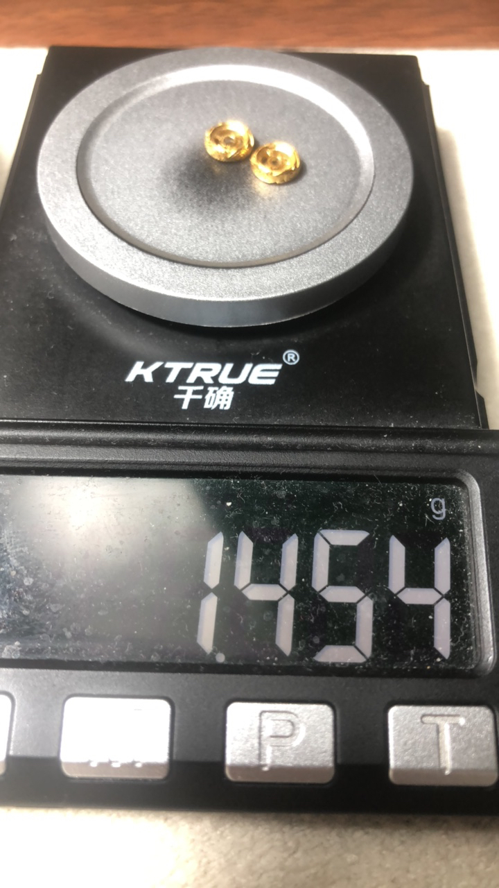 足金999唐草卡环黄金文玩配饰