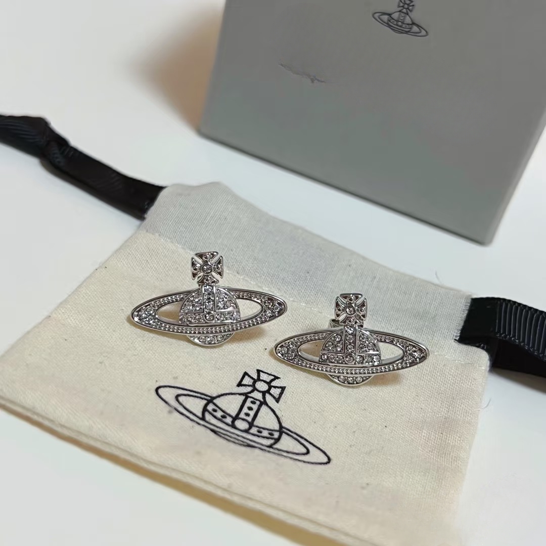 黄铜仿水晶耳饰 西太太耳钉星球系列耳环