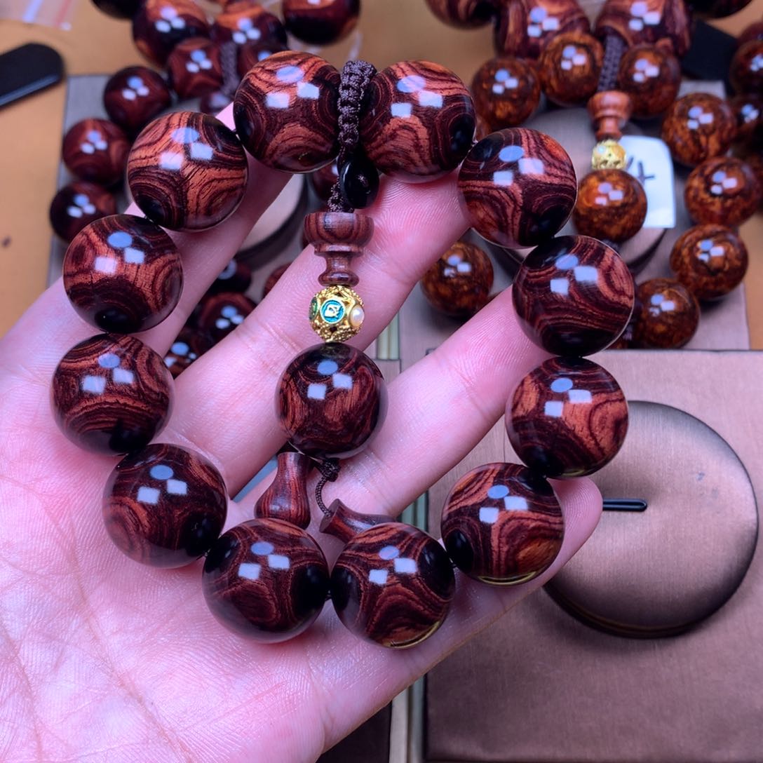 黄花梨/降香黄檀自**翔黄花梨手串2.0