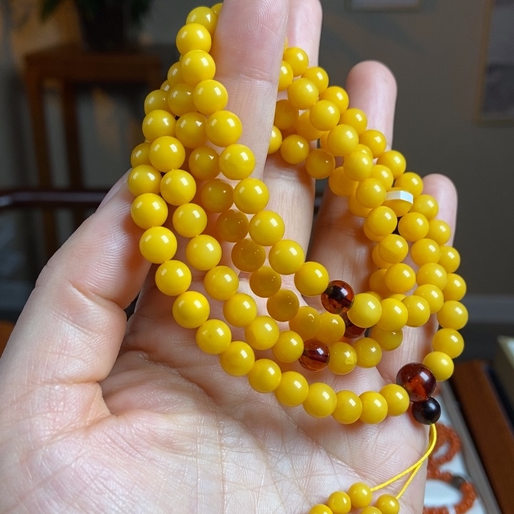 琥珀手链未镶嵌蜜蜡手串7