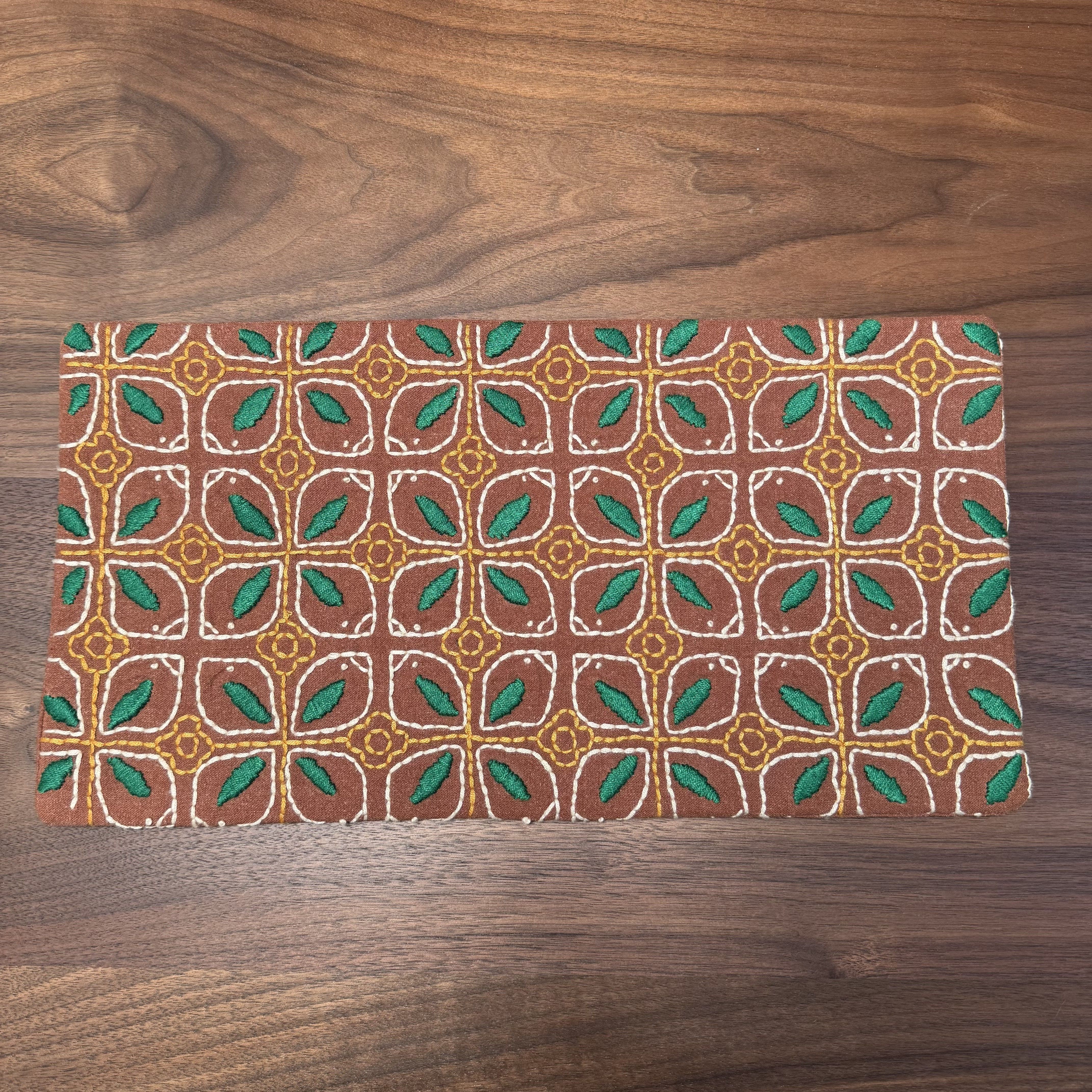 四只小鸡｜40*21｜手工刺绣茶席｜知己刺子绣